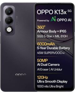 OPPO K13x 5G (Midnight Violet, 128 GB) (4 GB RAM)