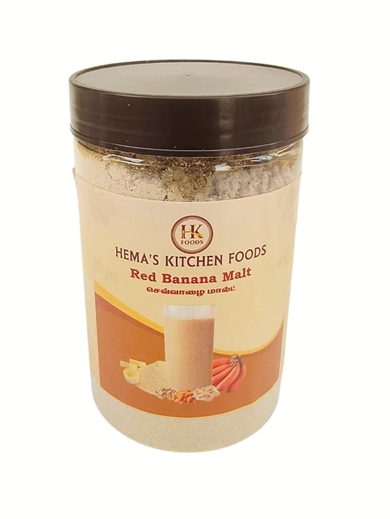 HK Foods Nandhram Banana Malt 250g Banana-Based Health Drink for Energy and Nutrition