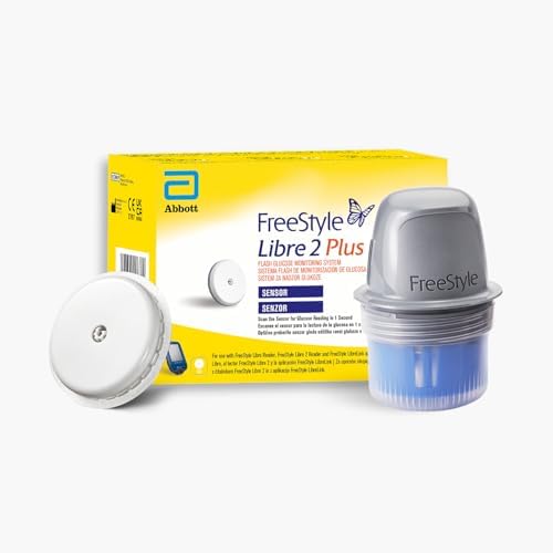 Abbott | FreeStyle Libre 2 Plus Sensor | Real-Time Glucose Readings Every Minute | Helps with Better Diabetes Management | No Finger Pricks or Scans Required | The #1 CGM Worldwide 5138