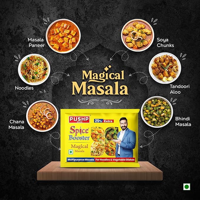 Pushp Brand Spice Booster Magical Masala (pack of 40)