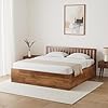 With Box Storage Solimo Petra Box Storage Solid Sheesham Wood King (78 x 72) Bed (Teak Finish)