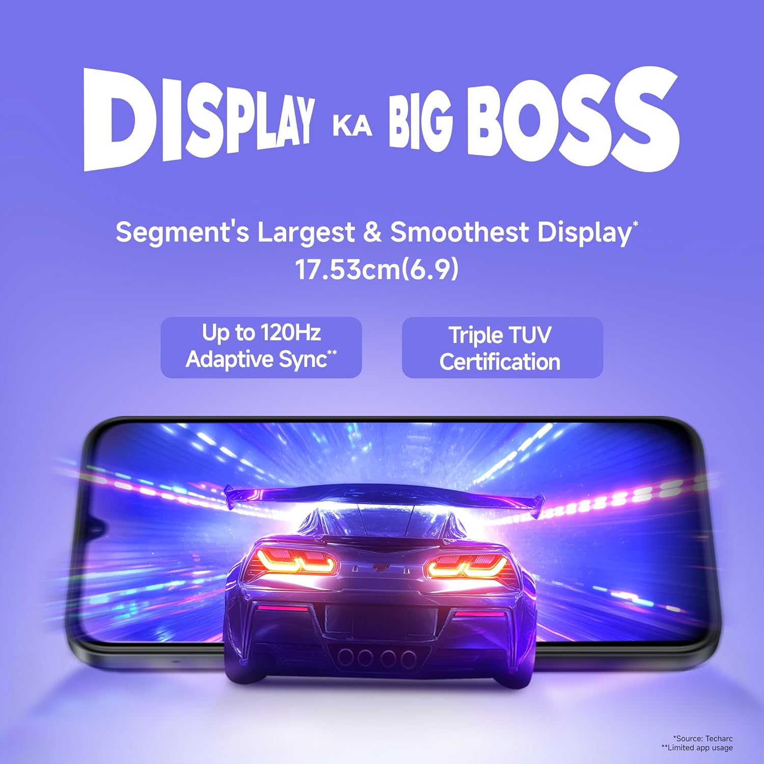 REDMI 15C 5G Moonlight Blue 6GB + 128GB | Royale Design | Massive 6000mAh Battery | Segment's Largest Display 17.53cm Up to 120Hz | MediaTek Dimensity 6300 | 33W Fast Charging | 50MP AI Dual Camera