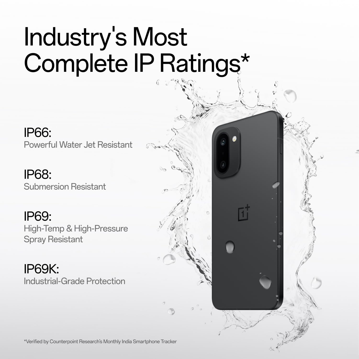 OnePlus 15R | 12GB+256GB | Charcoal Black | World's First Snapdragon® 8 Gen 5 | 7400mAh Battery | Personalised AI | Game-Changing 165Hz Display | IP68 IP69 IP66 &amp; IP69K | 4K 120fps Video