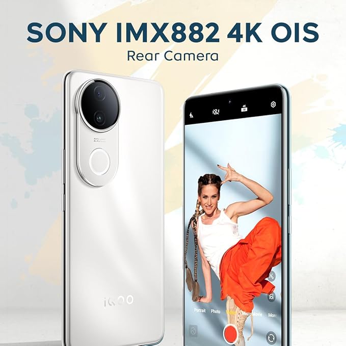 iQOO Z10R 5G (Moonstone, 8GB RAM, 128GB Storage) | 32MP 4K Selfie Camera | Quad-Curved AMOLED Display | Dimensity 7400 Processor with 750K+ AnTuTu