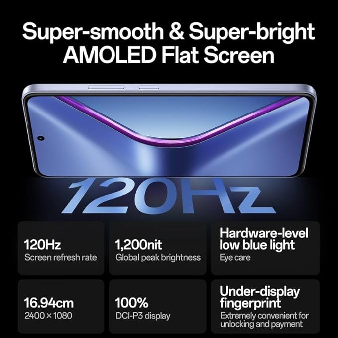 OPPO K13 5G (Prism Black, 8GB RAM 128GB Storage)