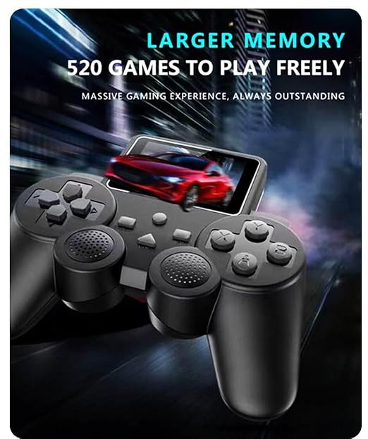 SNAPTRON Wireless Video Games for Tv Gaming Retro Gaming Console with Game Stick Retro Games Old School Station Game 1080p Plug &amp; Play TV Video Game Console| Birthday Gift for Men, Husband, Black