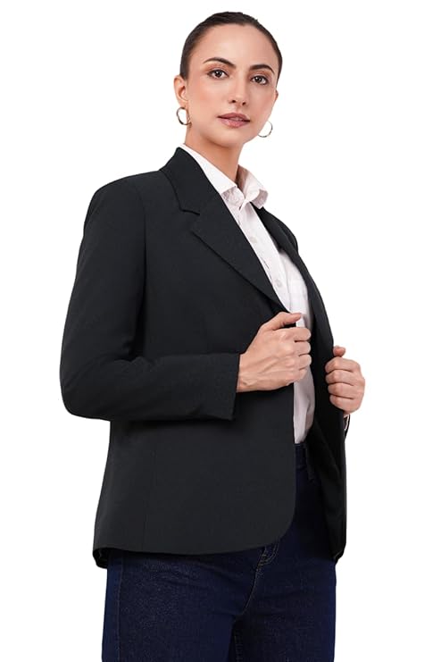 SaintX Women's Premium Blazer | Fully Lined | Regular Fit | 4-Way Stretchable Ultra-Light Fabric | Fashion-Forward | Office/Meetings