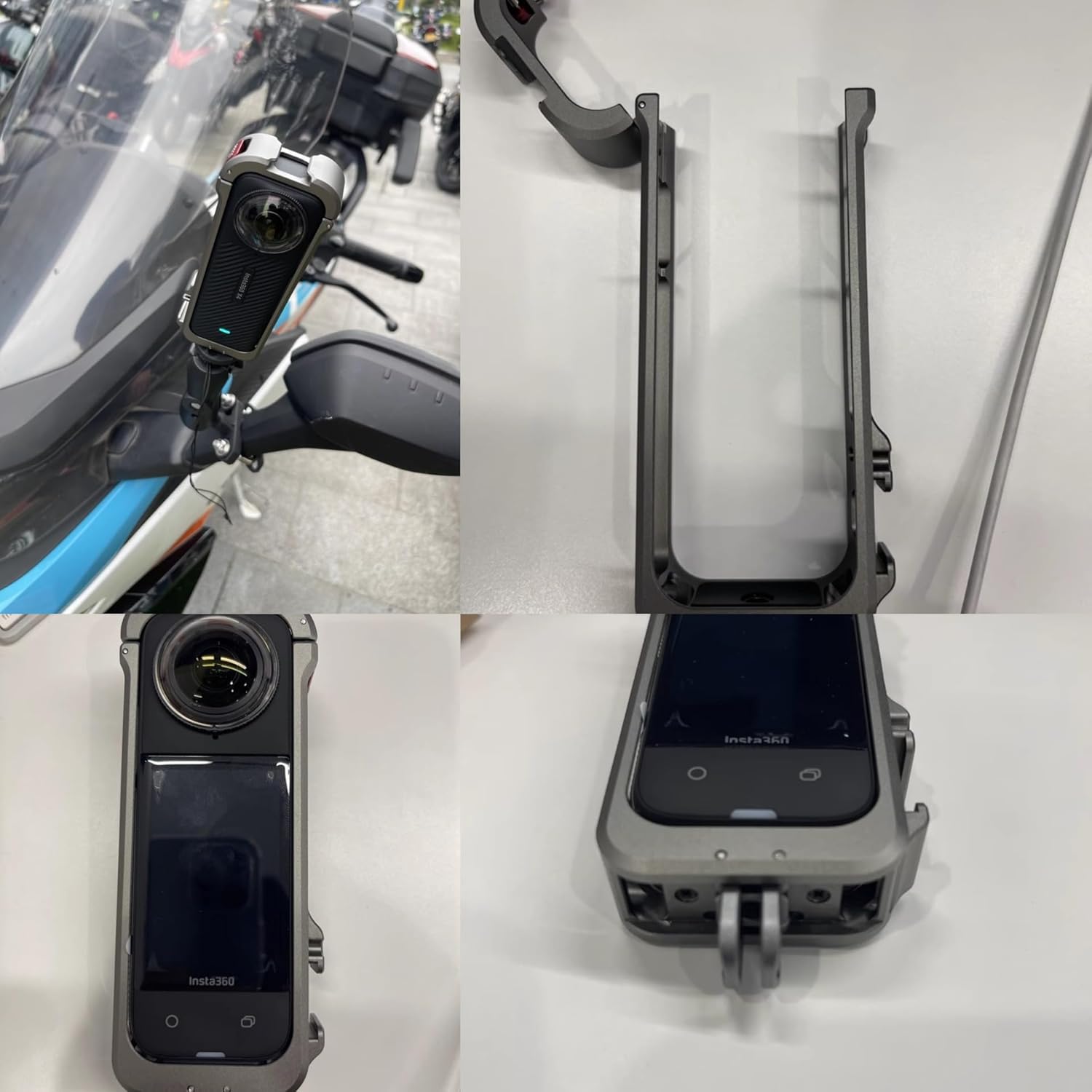 Yantralay Multifunction Utility Frame Compatible for Insta360 X4, Metal Protective Case for Insta360 X4 Accessories, Upgraded Quick-Release Aluminium Cage with Silicone Lens Cap