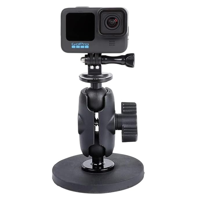 yantralay Magnetic Camera Mount for Hero 13/12/11/10/9, Insta360 X5/X4/X3, Action 4/5, Osmo Pocket 3 – 360° Quick Release Car Holder, Heavy Duty Magnetic Mounting Accessory.