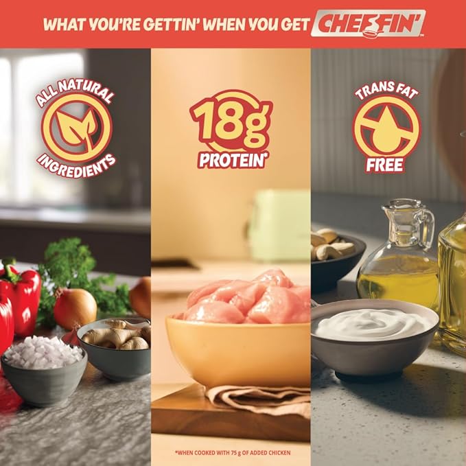 Cheffin' Butter Chicken Masala 285g | Ready to Cook in 10 mins | Serves 2-3 | Just add Fresh Chicken or Paneer | All Natural, No Preservatives | 3-Pouch Cooking Kit for Restaurant Style Taste at Home