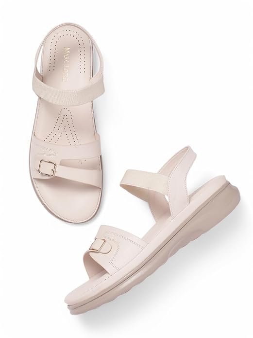 Marc Loire Women's Comfortable Slip on Casual Open Toe Flats Sandals