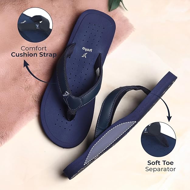 YOHO ArchFlex orthopedic slippers for women | Arch support for pain relief | Soft, Anti-Skid, lightweight | comfortable padded straps flip flops for Everyday