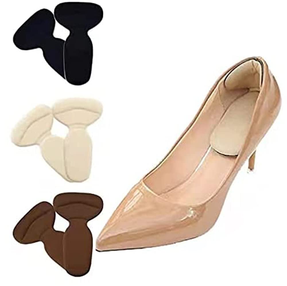 Cute Critters 6pcs Shoe Insole Reusable Soft Shoe Inserts Heel Cushion Pads Self-Adhesive Foot Care Protector Grips Liners Loose Shoes -Heel Pain Relief Bunion Callus Blisters for Men &amp; Women-3 Pairs