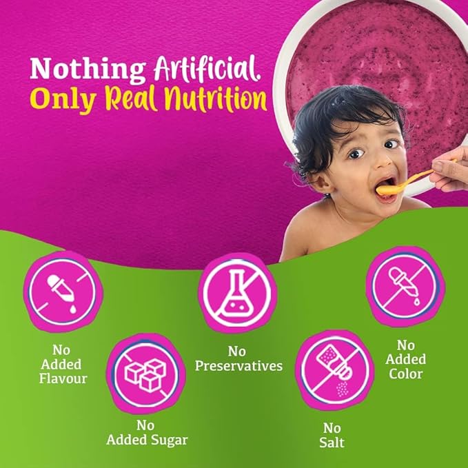 Manna Health Mix Instant Multigrain Cereal, Beetroot &amp; Carrot with Milk.Made with Real Vegetables and 8 super grains and millets. No Added Sugar, No Artificial Color, Flavors 200g