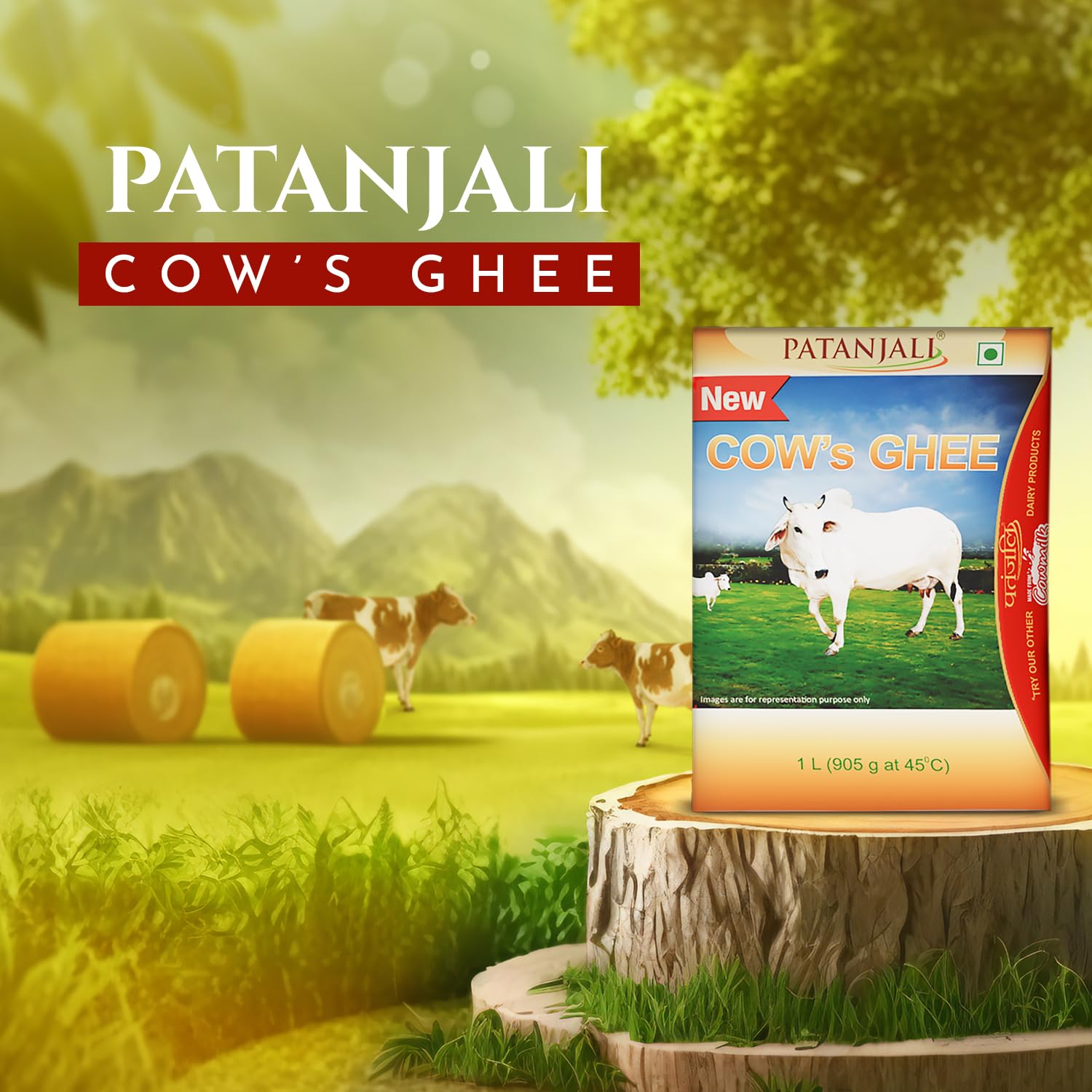 Patanjali Cow's Ghee, 1L(1 kg)