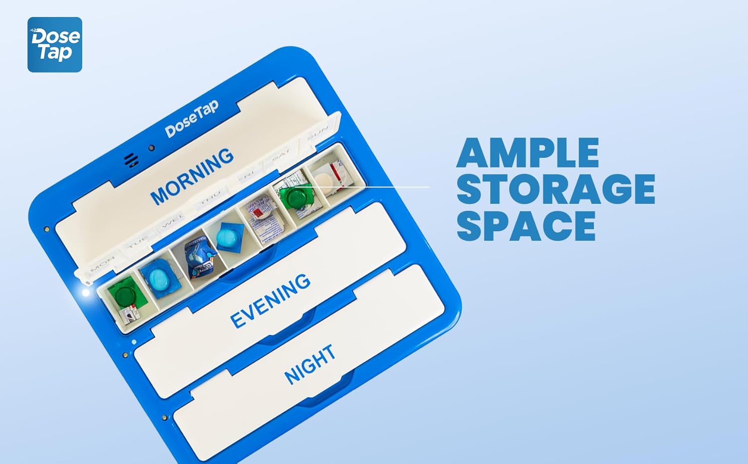 Smart Pill Box – Bluetooth enabled, 28-Day 4-Week Monthly Medicine Box – Medicine Reminder Alerts, Free Mobile app, Remote Monitoring – Perfect for Elderly Care &amp;amp; Multiple Medications