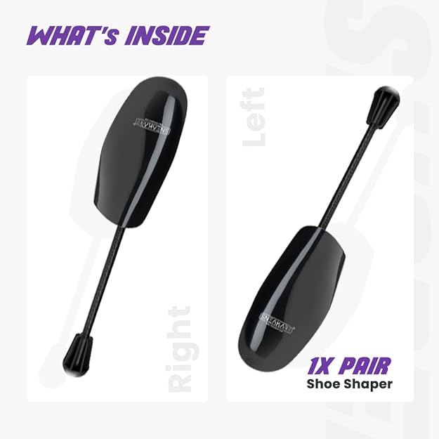 SNEAKARE Anti Rust Spring Shoe Shaper for Men - Shoe Tree + Stretcher - Men's Shoes Accessories - Works for All Types of Sneakers &amp; Other Shoes