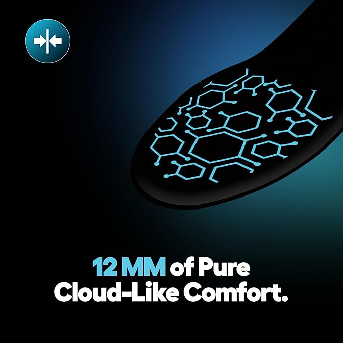 Helios® Memory Foam Ultra Max Insoles for Men | Trim to Fit Size 8-13 | Insole for shoes |Orthotic Shoe Inserts for Cushioning, Arch Support Insole &amp; All-Day Comfort (Black, 8 to 13 (Trim to fit)Pack1)