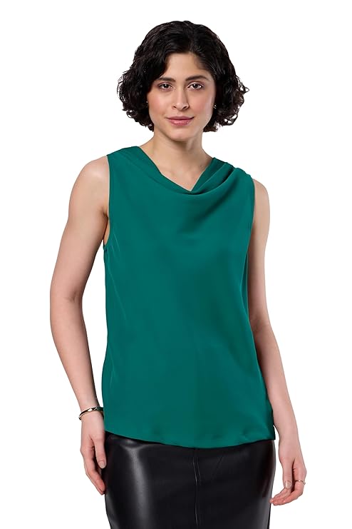 Symbol Premium Women Desk-to-Dinner Cowl Neck Top (Regular Fit | Stylish) (Available in Plus Sizes)
