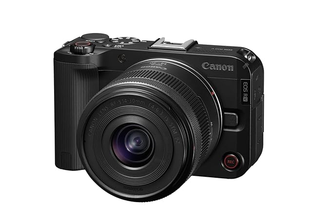 Canon EOS R50 V Mirrorless Camera Kit with RF-S14-30mm F4-6.3 is STM PZ Lens – Black | 24.2 MP APS-C Sensor, 4K Video, Compact Design