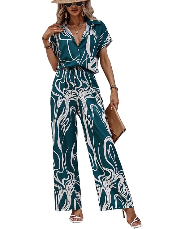Leriya Fashion Co-ord Set for Women Stylish | Winter Cord Set for Women | Jumpsuit for Western Party Suit | Formal Office Wear Casual Look | Womens Travel Co Ord Set Beach Holiday Look