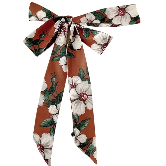 DIANZHU Women Knotted Waist Skinny Scarf Belt,Jeans Dress Ribbon Scarf Sash,Vintage Long Hair Tie Bag Scarf Belt