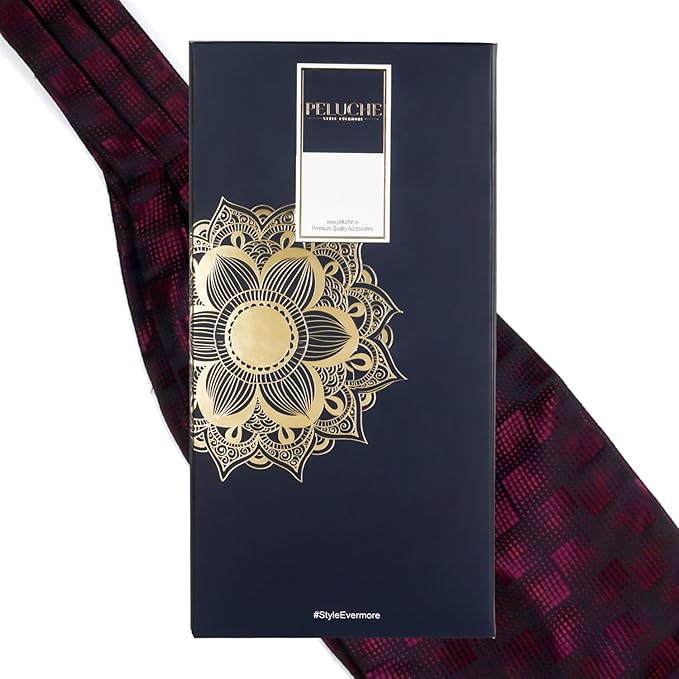 Peluche Grandiose Gala Burgundy Cravat for Men