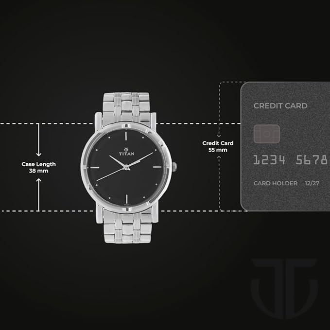 Titan Karishma Analog Black Dial Men Watch.