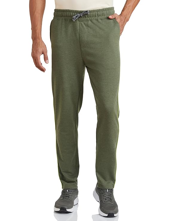 Symbol Mens Cotton Rich Strechable Knit Terry Track Pants - Regular Fit