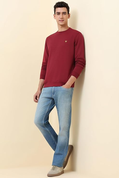 Allen Solly Mens Cotton Crew Neck Sweatshirt