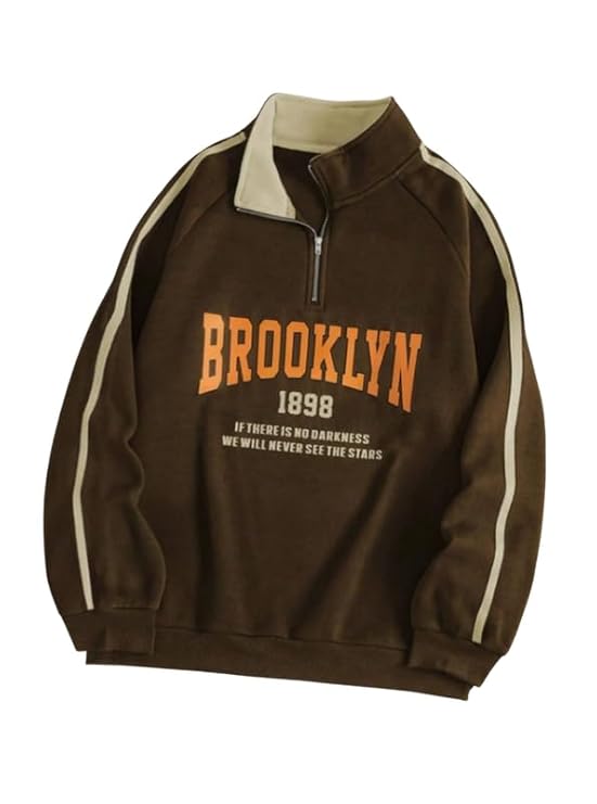 Imsa Moda Men’s Collar Chain Cotton Fleece Sweatshirt | Warm Hoodie for Gym, Travel Casual Winter Wear