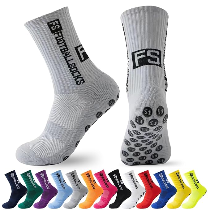 3 Pairs Football Grip Socks Football Socks Men Women Non-Slip Sports Socks for Football Basketball Running.