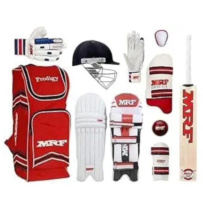 Cricket Kit Size 18-21 – Virat Kohli Signature Series Grand Edition | Complete Adult Cricket Set with Bat, Ball, Stumps, Bails, Gloves Accessories for Men Women.