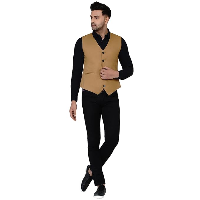 Veera Paridhaan Mens Solid Waistcoat