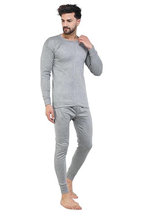 Thermal Set for Men| Round Neck Winter Innerwear| Cotts Wool Inner Warmer for Men| Combo of Thermal top and Pajama Set