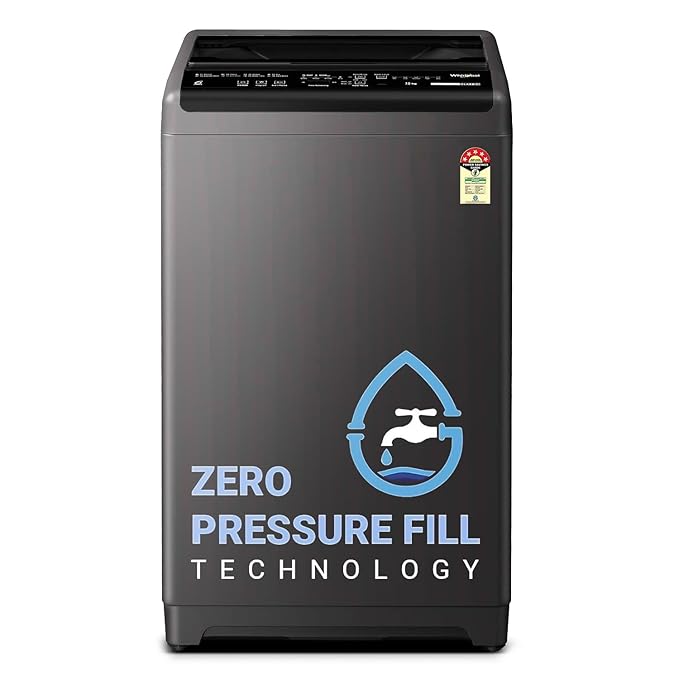 Whirlpool 6 kg Magic Clean 5 Star and Digital Display Fully Automatic Top Load Washing Machine Grey