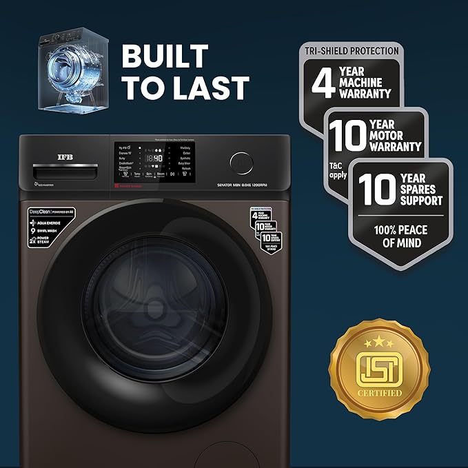 IFB 8 Kg 5 Star, DeepClean® Technology, AI Powered, WiFi, Fully Automatic Front Load Washing Machine