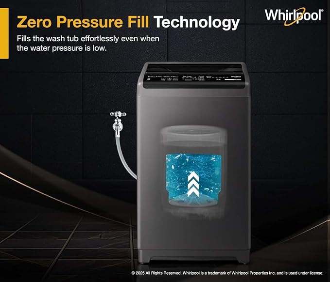 Whirlpool 7 kg Magic Clean 5 Star Fully Automatic Top Load Washing Machine Grey