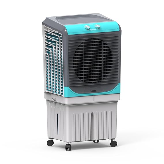 Symphony Maxwind 100XL+ Desert Air Cooler | 3-Side Honeycomb Pads | High-Capacity Cooling Technology | Powerful Air Cooler Fan | Easy-Fill System