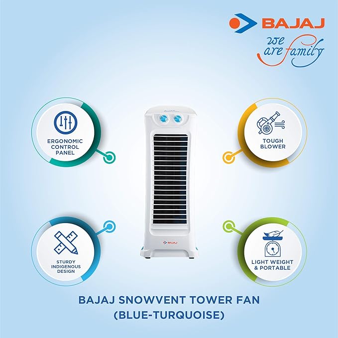 Bajaj Snowvent 150 Watts Tower Fan
