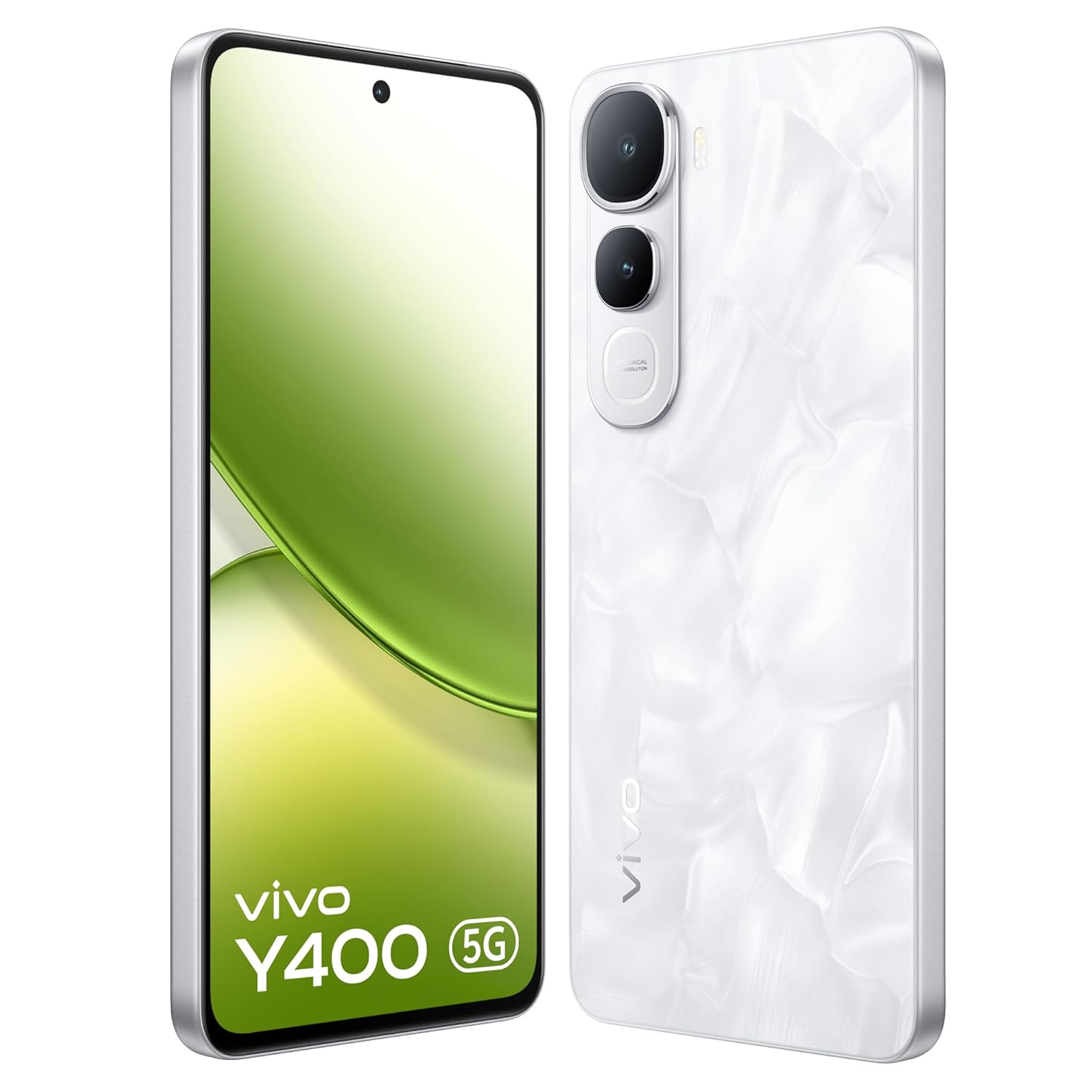 Vivo Y400 5G (Glam White, 8GB RAM, 128GB Storage) with No Cost EMI/Additional Exchange Offers