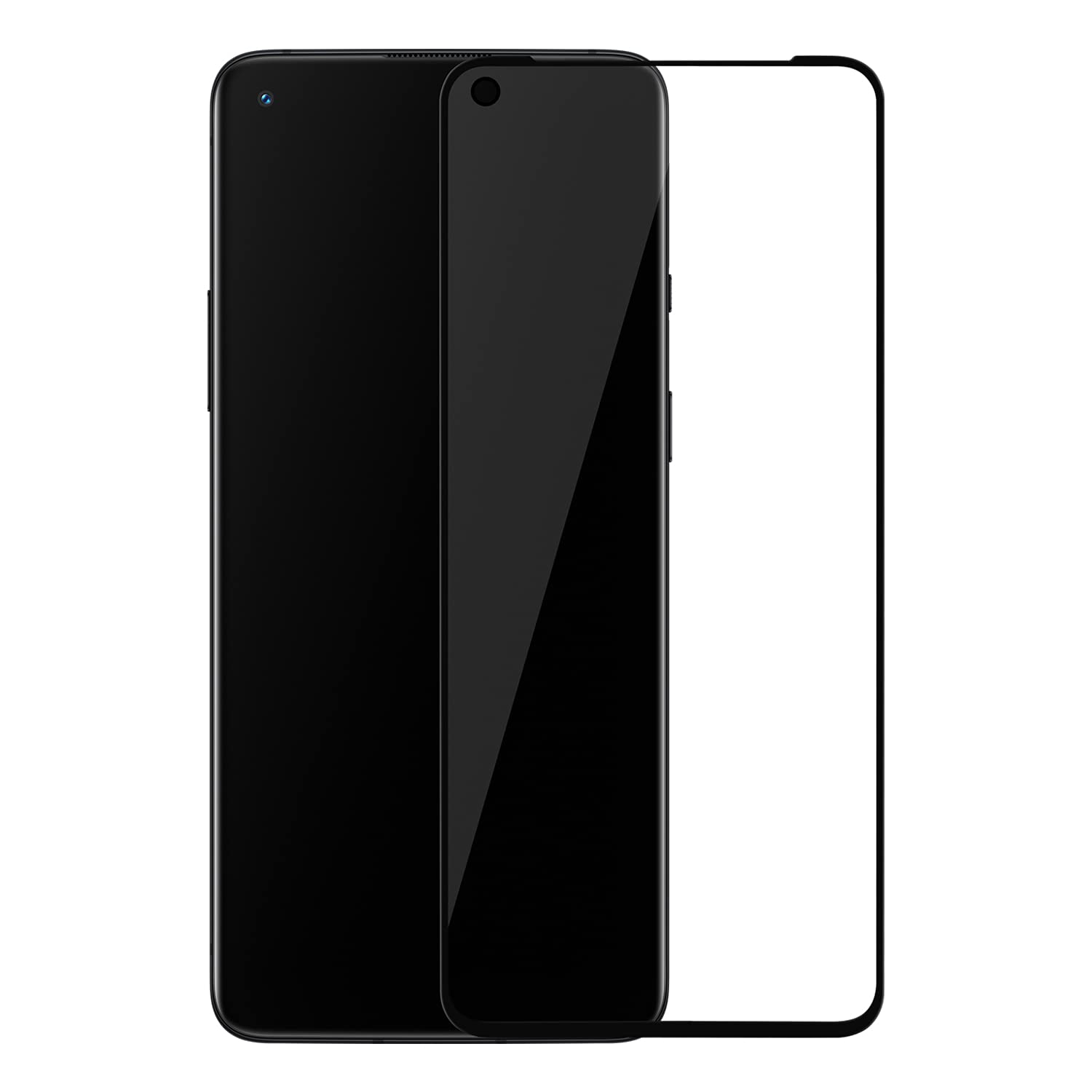 OnePlus 9R 5G 3D Tempered Glass Screen Protector For Smartphone Black In